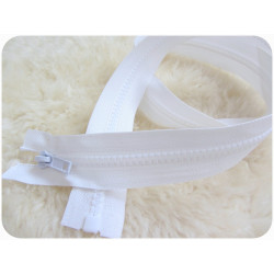 Reißverschluss aus Kunststoff 5mm trennbar 85cm -Weiß